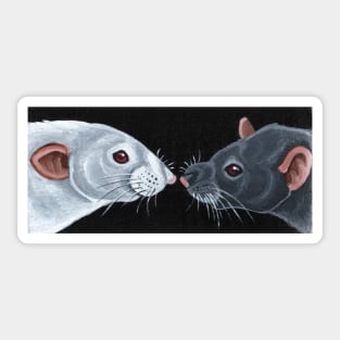 Albino and Marten Rats Sticker